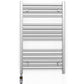 Small 550mm x 800mm Straight Chrome Electric Pre-Filled Heated Towel Rail Radiator