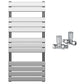 500 x 1200mm Chrome Designer Bathroom Heated Panel Towel Rail Radiator 