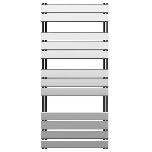 550 x 1200mm Chrome Designer Bathroom Heated Panel Towel Rail Radiator