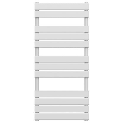  500 x 1200mm White Designer Bathroom Heated Panel Towel Rail Radiator 