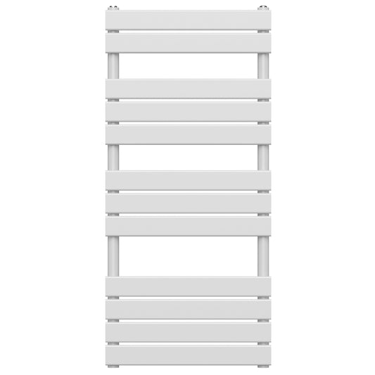 500 x 1200mm White Designer Bathroom Heated Panel Towel Rail Radiator