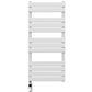 500 x 1200mm White Designer Bathroom Electric Heated Panel Towel Rail Radiator 