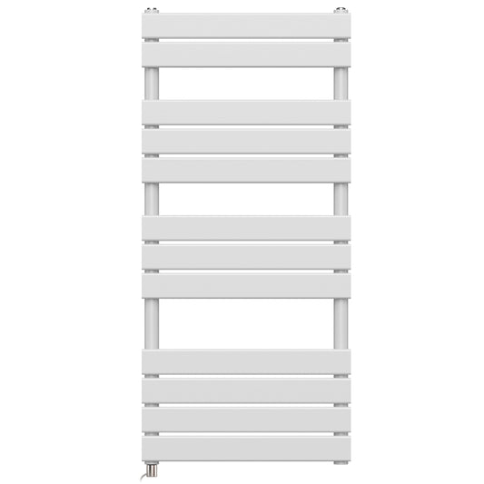 500 x 1200mm White Designer Bathroom Electric Heated Panel Towel Rail Radiator