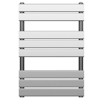  550 x 800mm Chrome Designer Bathroom Heated Panel Towel Rail Radiator 