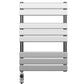 550 x 800mm Chrome Designer Bathroom Electric Heated Panel Towel Rail Radiator 
