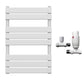 500 x 800mm White Designer Bathroom Heated Panel Towel Rail Radiator 