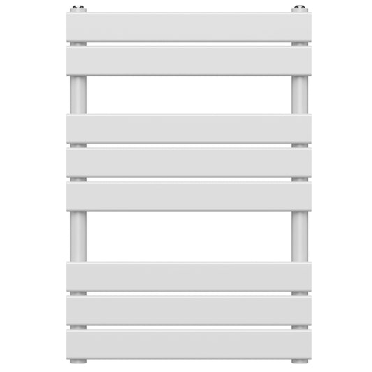 500 x 800mm White Designer Bathroom Heated Panel Towel Rail Radiator
