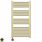 500mm x 1000mm Shiny Gold Electric Pre-Filled Heated Towel Rail Radiator