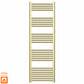 550mm x 1600mm Shiny Gold Heated Towel Rail Radiator