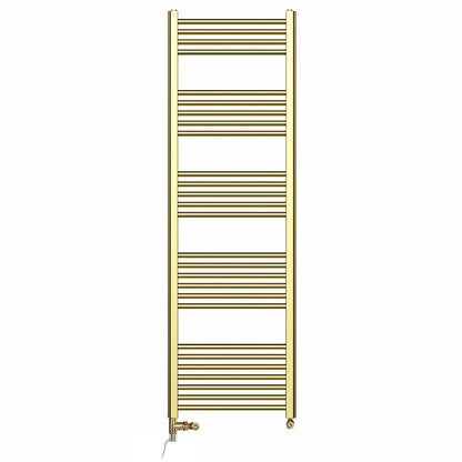  500mm x 1600mm Dual Fuel Gold Heated Towel Rail Radiator 