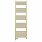 Dual Fuel 500mm x 1600mm Shiny Gold Heated Towel Rail Radiator- (incl. Valves + Electric Heating Kit)