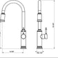 Chrome Pull-Out Kitchen Mixer - Stainless Steel (360°, Dual Spray) Model Kpy 30216 