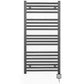 500mm x 1000mm  Anthracite Grey Electric Pre-Filled Heated Towel Rail Radiator