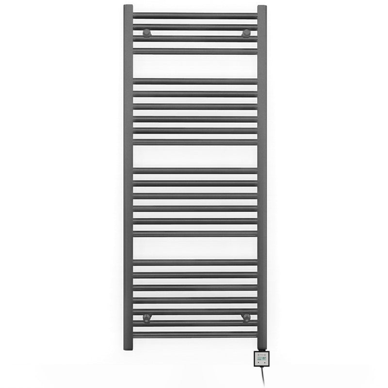 600mm x 1200mm  Anthracite Grey Electric Pre-Filled Heated Towel Rail Radiator