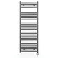 550mm Wide - Electric Heated Towel Rail Radiator - Anthracite Grey - Straight