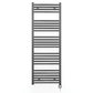 600mm x 1400mm  Anthracite Grey Electric Pre-Filled Heated Towel Rail Radiator