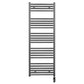 500mm Wide - Electric Heated Towel Rail Radiator - Anthracite Grey - Straight
