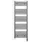 600mm x 1400mm  Anthracite Grey Electric Pre-Filled Heated Towel Rail Radiator