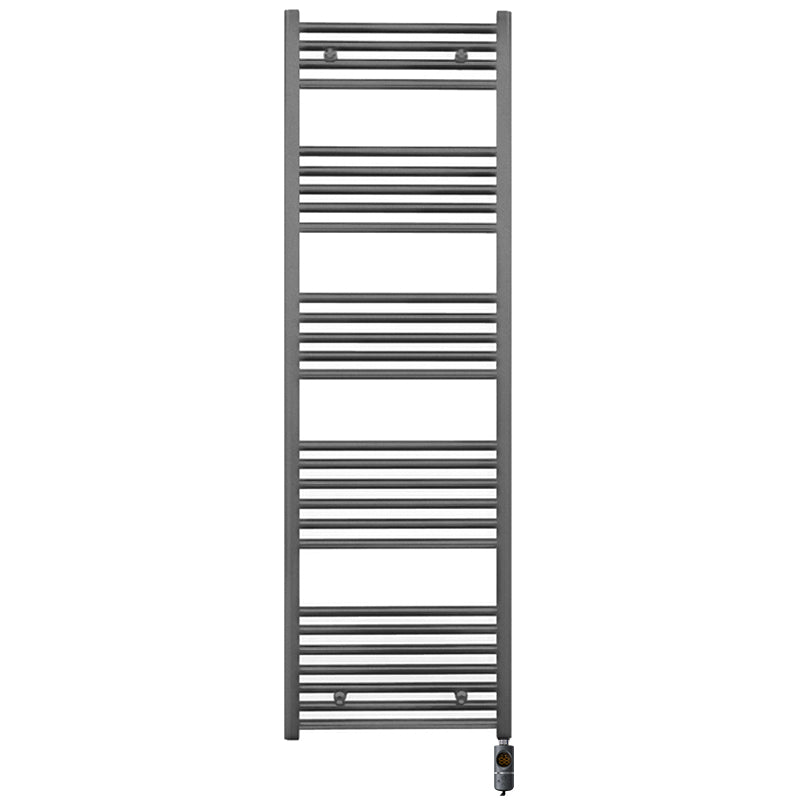 500mm x 1600mm  Anthracite Grey Electric Pre-Filled Heated Towel Rail Radiator