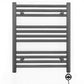 600mm x 600mm  Anthracite Grey Electric Pre-Filled Heated Towel Rail Radiator