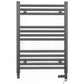 Dual Fuel - 500mm Wide - Straight Anthracite Grey- Heated Towel Rail - (incl. Valves + Electric Heating Kit)