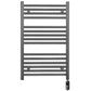 600mm x 800mm  Anthracite Grey Electric Pre-Filled Heated Towel Rail Radiator 