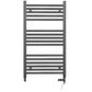 Dual Fuel - 500mm Wide - Straight Anthracite Grey- Heated Towel Rail - (incl. Valves + Electric Heating Kit)