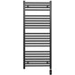 550mm Wide - Electric Heated Towel Rail Radiator - Flat Black - Straight