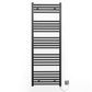 550mm Wide - Electric Heated Towel Rail Radiator - Flat Black - Straight