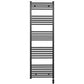 500mm x 1600mm Straight Matt Black Electric Pre-Filled Heated Towel Rail Radiator