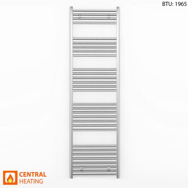 550mm Wide - Heated Towel Rail Radiator Chrome - Straight