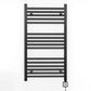 Small 550mm x 900mm Straight Matt Black Electric Pre-Filled Heated Towel Rail Radiator