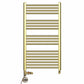 550mm x 1000mm Dual Fuel Gold Heated Towel Rail Radiator 