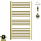 500mm x 1000mm Gold Electric Heated Towel Rail Radiator 