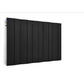 1195mm Wide - 600mm High Black Horizontal Aluminium Designer Radiator 
