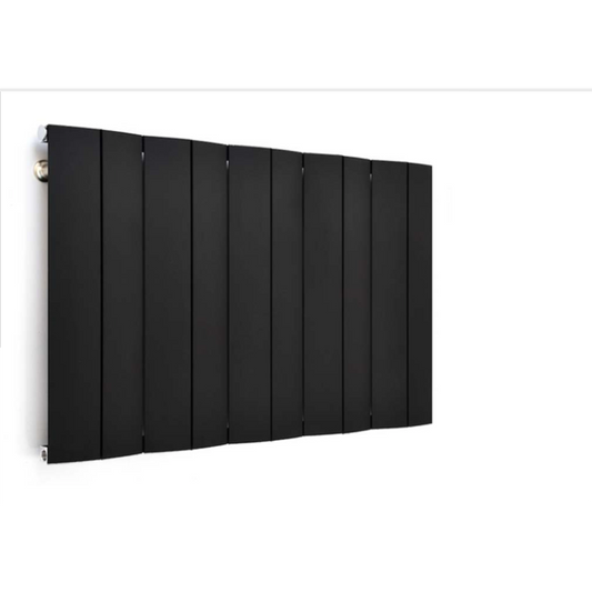 600x1195mm Black Horizontal Aluminium Designer Radiator