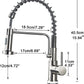Chrome Swivel Bendable Kitchen Mixer - Stainless Steel (360°, Dual Spray) Model Kpy 30235 