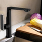 Elegant Black Brass Bathroom Tap with 360° Swivel Head Model Kpy 7248 M7348 