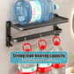 Aluminium Grey Anthracite Wall Mounted Towel Rail Holder - Rack Shelf for Bathroom 