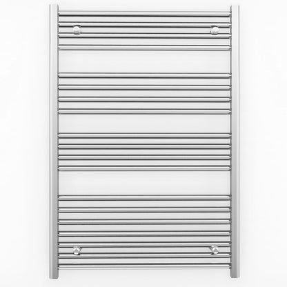 700mm x 1000mm Straight Chrome Electric Pre-Filled Heated Towel Rail Radiator