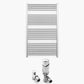 700mm x 1200mm Straight Chrome Heated Towel Rail Radiator