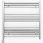 900mm x 700mm Straight Chrome Electric Pre-Filled Heated Towel Rail Radiator