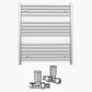 900mm Wide - Heated Towel Rail Radiator Chrome - Straight