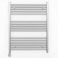 800mm x 900mm Straight Chrome Electric Pre-Filled Heated Towel Rail Radiator