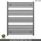 700mm x 1000mm  Anthracite Grey Electric Pre-Filled Heated Towel Rail Radiator