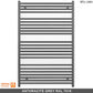 700mm x 1200mm Anthracite Grey Heated Towel Rail Radiator