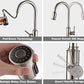 Chrome Pull-Out Kitchen Mixer - Stainless Steel (360°, Dual Spray) Model Kpy 30216 
