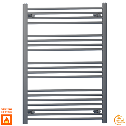  700mm x 1000mm Anthracite Grey Heated Towel Rail Radiator 