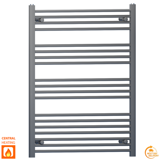 700mm x 1000mm Anthracite Grey Heated Towel Rail Radiator