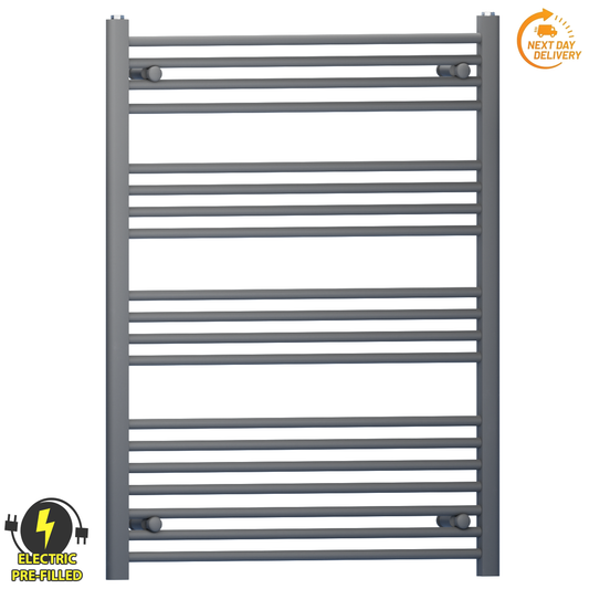 700mm x 1000mm Anthracite Grey Electric Heated Towel Rail Radiator